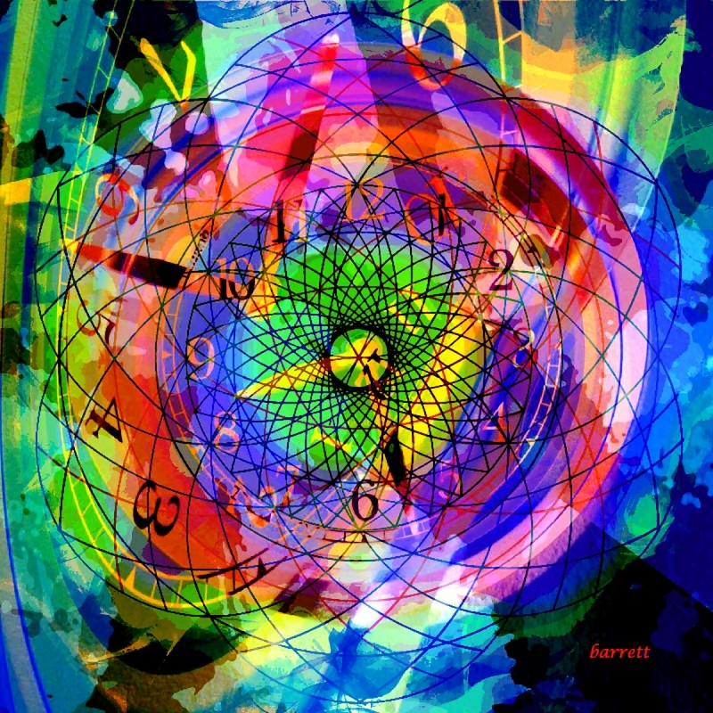 Time is the Fire in which we Burn by artist Don Barrett